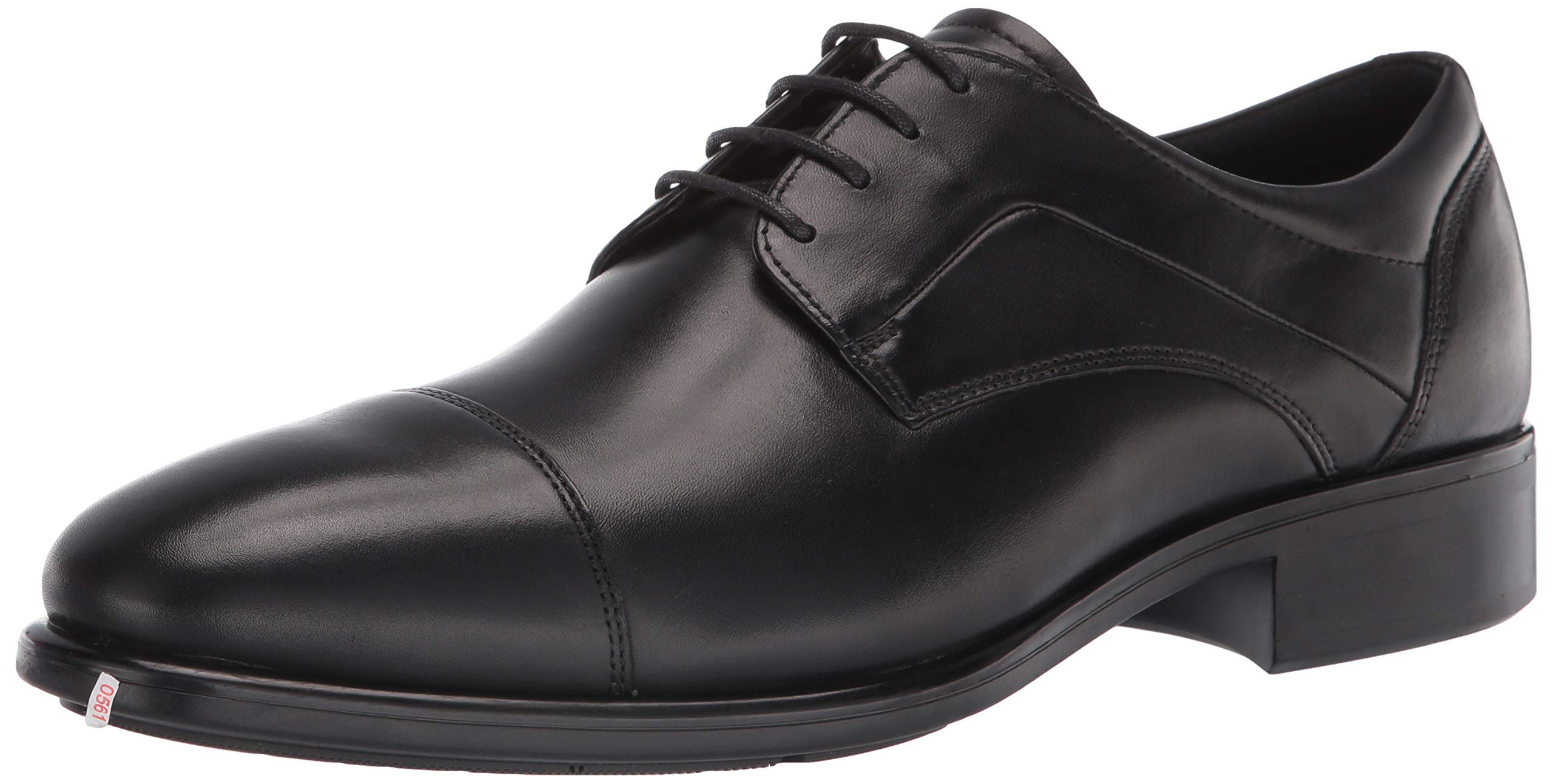 

ECCO Men s City Tray Business Shoes, Genuine Leather, Straight Tip, Black, Size 28.0 cm, 3E