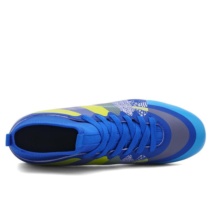 Hohe Fußballschuhe Kinder Jugend Lange gebrochene Nägel Fly-Woven Trainingsschuhe für Grund- und Sekundarschüler Wettkampfschuhe