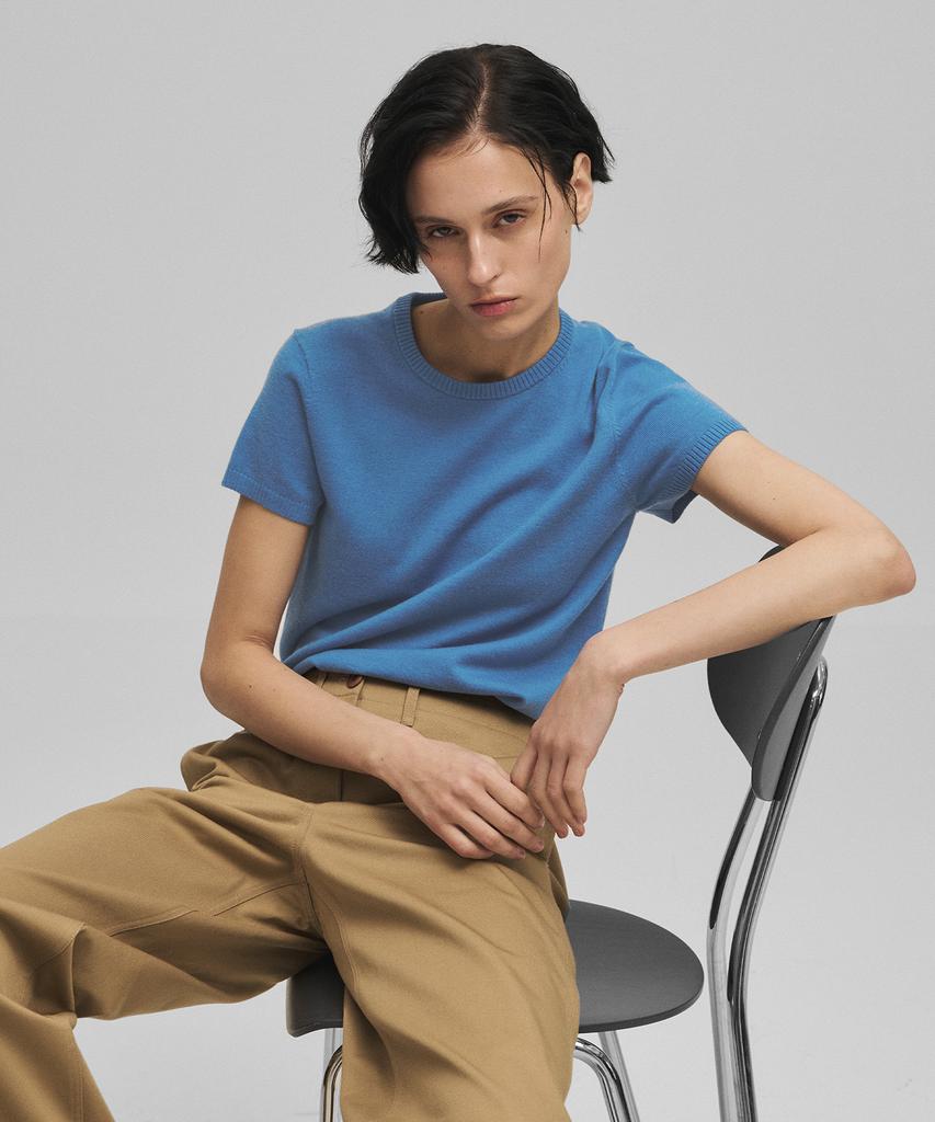 ANOTHER OFFICE WOMEN W. Ordinarypullover(Blue)
