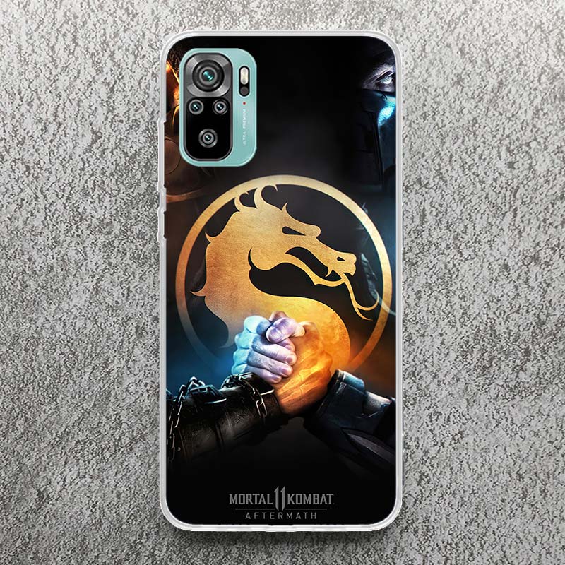 Mortal Kombat Phone Case For Xiaomi Redmi Note 14 13 12S 12 10 10S 11 11S 11E Pro Plus 11T 14Pro Soft Silicone Shell Note 13 12S