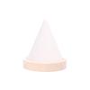 Stylish Wood and Velvets Cone Shaped Storage Stand Suitable for Bracelets Enhancing Decors with Efficient Organization