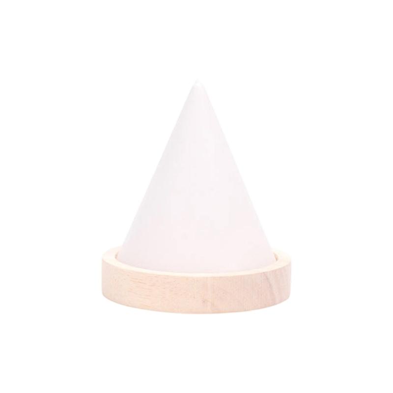 Stylish Wood and Velvets Cone Shaped Storage Stand Suitable for Bracelets Enhancing Decors with Efficient Organization