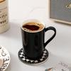 Black And White Ceramic Mug Creative Hotel Special Water Cup Couple Cup Homestay Feeling High Value Coffee Cup Simple
