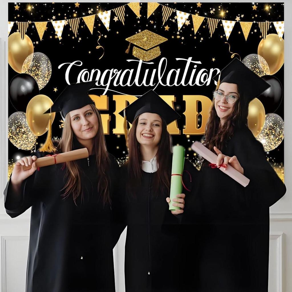 Congrats Grad Banner Congratulations Banner Xtra Large Size 72x44 Inch Grad New