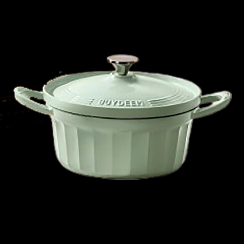 Buydeem Cloud-Roll 24cm Enamel Cast Iron Pot