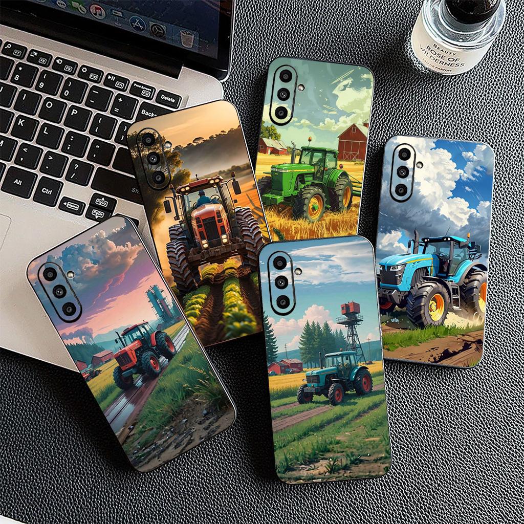 Farm Vehicle Tractor Silicone Cover for Apple iPhone 17 Pro XS Max Air XR 6 Plus X 5 + SE 2022 SE2 6+ Coque Phone Case