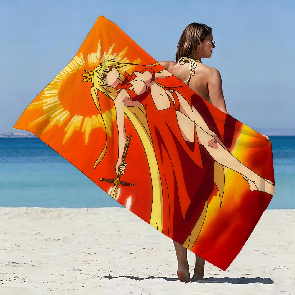 Cyberpunk Anime D-Demon Lord2099 Towel Microfiber soft Beach Towel for Travel Fitness Sauna Bathing Camping