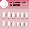 120 Pcs Press On Nails Solid Color False Nails Almond Full Cover Stick On Nails Artificial Nails Manicures Supplies