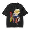 DragonBall Z Master Roshi Printed Tshirt Mens and Womens Washed Tshirt High Quality Vintage Cotton Tshirt YK Tops
