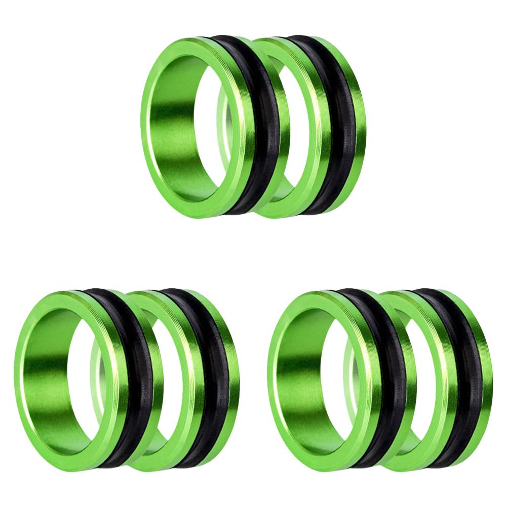 6 Stück Schnurabzieher Tragbar Schnurschlaufe Anti-Rutsch Aluminiumlegierung Sparring Festziehen des Vorfachknotens Angelzubehör