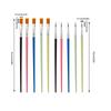 50Pieces Multipurpose Painting Brushes Set for Artists Students Detail Work Smooth Strokes Professional Art Brushes