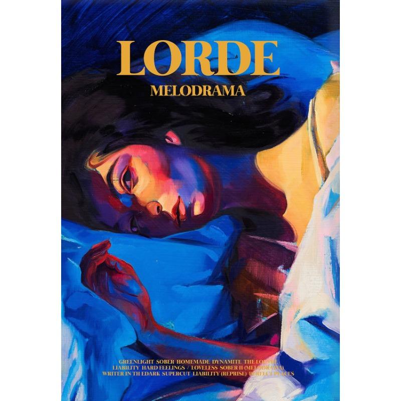 Lorde Melodrama/Solar Power Tour Album Inspiriert Musik Sänger Kunst Poster Leinwandmalerei Wanddruck Bild für Zimmer Heimdekor 21cm×30cm NoFrame black