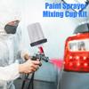 Paint Cups 10pcs Paint Sprayer Cup with Clear Scale for Car Spraying Wash-Free Paint Sprayer Cup Liners Simple Paint Measuring