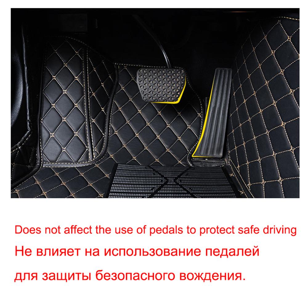 Sinjayer Waterproof Leather Custom Fit Car Floor Mats Front & Rear FloorLiner AUTO Parts Carpet Mat For TOYOTA bZ4X