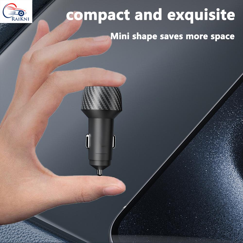 Mini 48W Dual Port USB C Car Charger Super PD Fast Charging PD30W QC18W Car Charger for Cars Trucks Rvs Auto