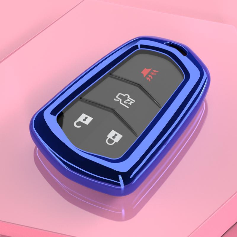 Premium Key Cover for 2016-2018 Cadillac XTS 28T Models - High-Grade Buckle Design for Men and Women