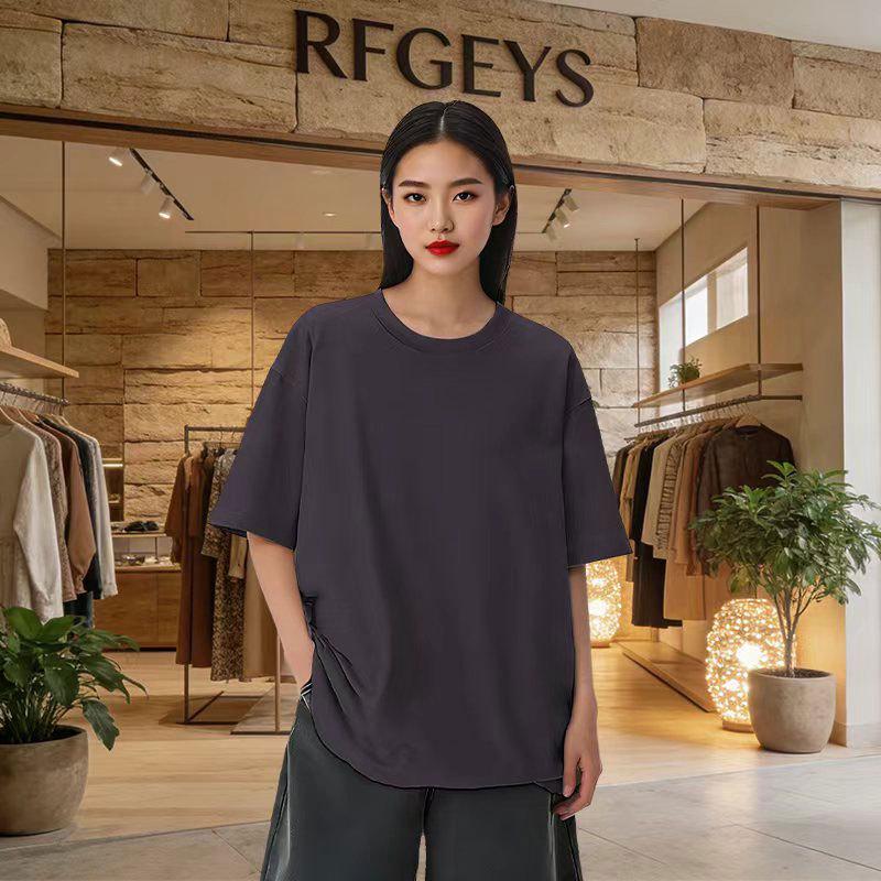 American Plus Size Short Sleeve T-shirt for Chubby Girls - Summer Collection