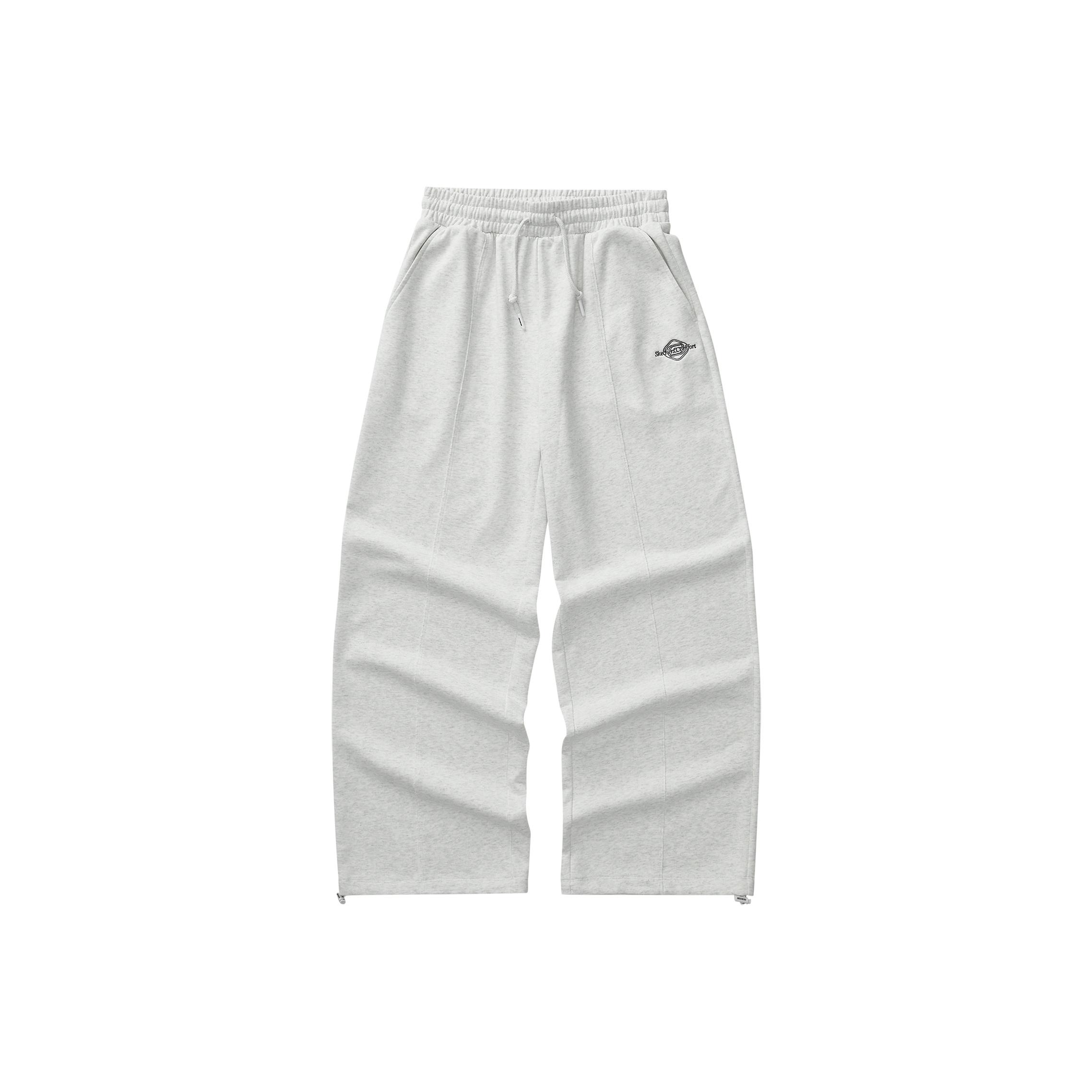 Skechers Two-Way Wear Drawstring Design Embroidered Logo Printed Sports Casual Loose Comfortable Knitted Pants Women pants L324W059-0248 M