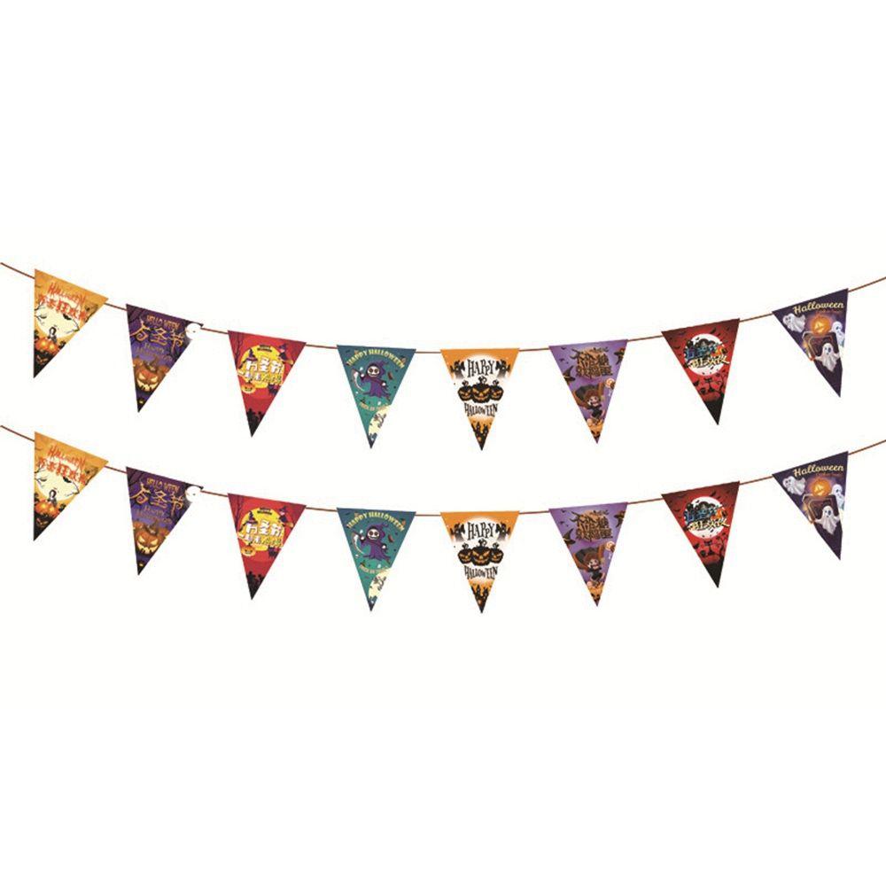 Party Supplies Festival Halloween Halloween Banner Paper Chain Halloween Decor Hanging Garland