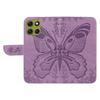 For Motorola Moto G86 5G/G86 Power 5G Case Butterfly Pattern PU Leather Folio Flip Phone Cover -  Light Purple