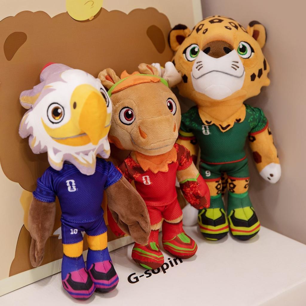 2026 FIFA World Cup 1:1 Scale Cratch Mascot Plush Toy Fan Souvenir Stuffed Animal