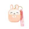 Portable Silicone Rabbit Coin Bag Kawaii Earphone Bag Pendant Bag Pendant Coin Purse Keychain  Kids