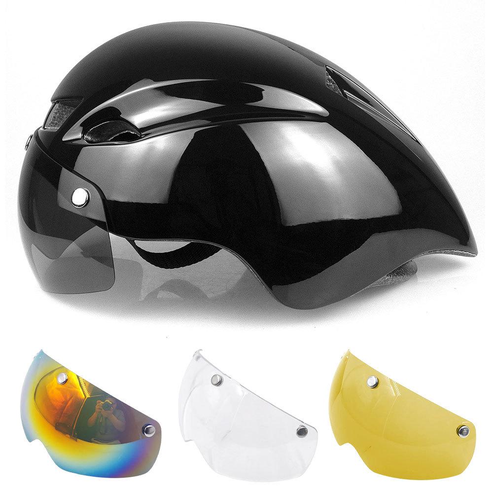 

Шлем Wildside Triathlon TT с магнитными очками — новый велосипедный шлем, готовый к соревнованиям One Size