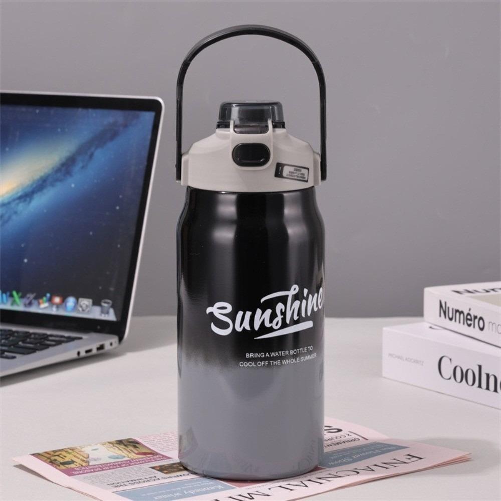 

Insulated Water Bottles 316 Stainless Steel Vacuum Mug High-quality Sports Kettle for Women Men 1000ml чорний/сірий