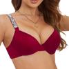 Adjustable Sexy Bra with Letter Rhinestones To Enhance Small Breasts and Make Them Look Bigger