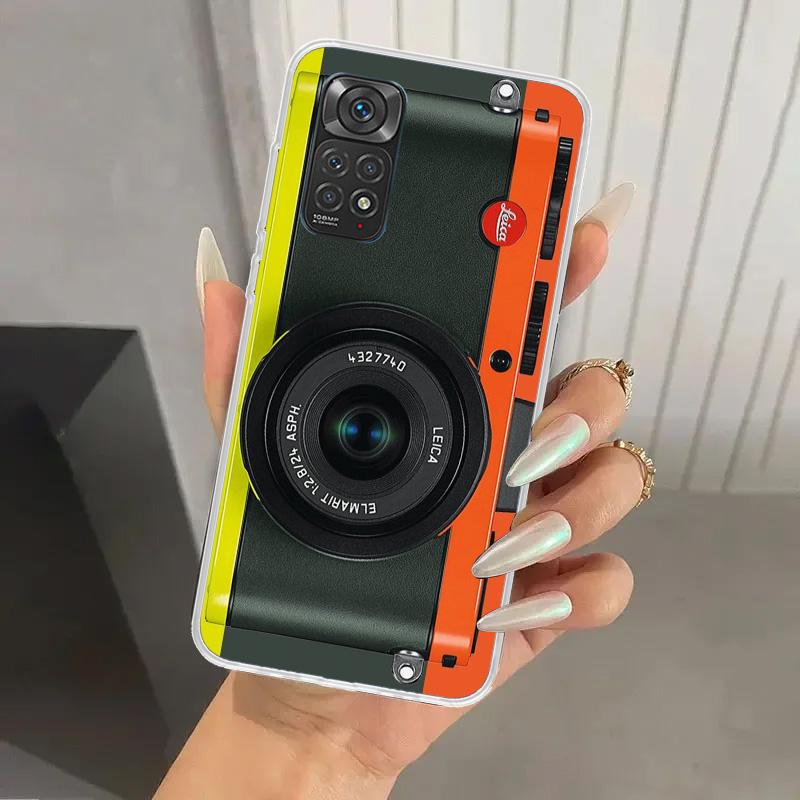 Fashion Classic Camera Lens Phone Case for Xiaomi Redmi Note 14 13 12S 12 11S 11 Pro Plus 11T 11E 10S 9 9S Soft Funda Print Shel