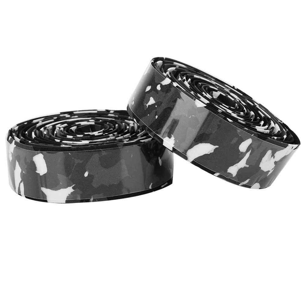 Anti Skid Mountain Bike Handlebar Tapes Bicycle Cycling Handle Bar Wrap (black&white Camo)