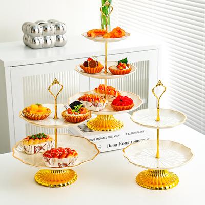 Lotus-shaped Fruit Tray Living Room Home Candy Tray Front Desk Snack Tray Beauty Salon Dessert Fruit Skewers