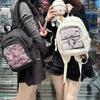 Daily Transparent Badge Y2K Ulzzang Ita Bag for Girls Harajuku Women's Beautiful Kawaii Backpack Casual Sweet Cute School Bag