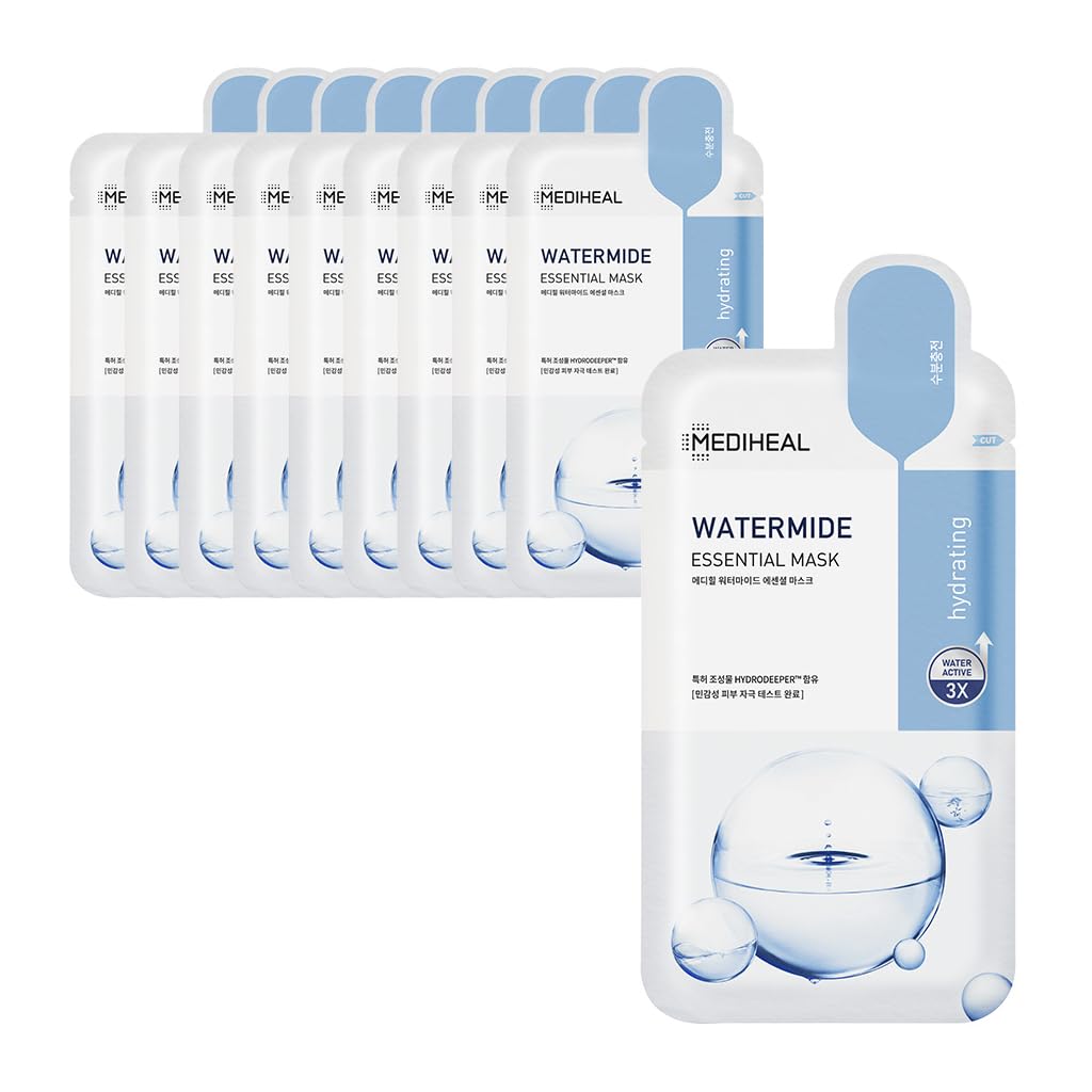 

MEDIHEAL Essential Mask MEDIHEAL Essential Mask 10 sheets Hydration Dry skin Moisture Texture care (10P) / (Wateramide)
