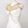 Collana Catena Corpo con Nappe Multi-strato Esagerata per Donna – Accessori per Feste e Bikini