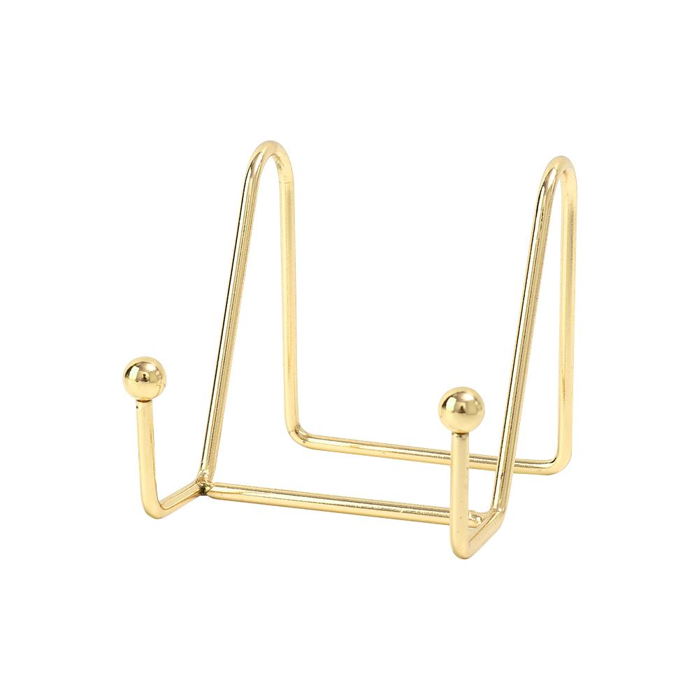 8cm/15cm Metal Picture Photo Frame Display Stand Plate Holder Dish Rack for Small Easel Card Platter Tabletop Art In Home Office