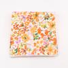 25cm Vintage Floral Cartoon Printed Handkerchief Cotton Women Men Wedding Suits Pocket Square Adult Gift Accessory High Quality