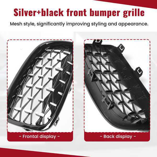 Pair of 51137263479/51137263480 Grilles for 2012-2018 BMW 3 Series F30/F31.