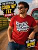 Country Roads Take Me Home T-Shirt | Retro Rainbow Script