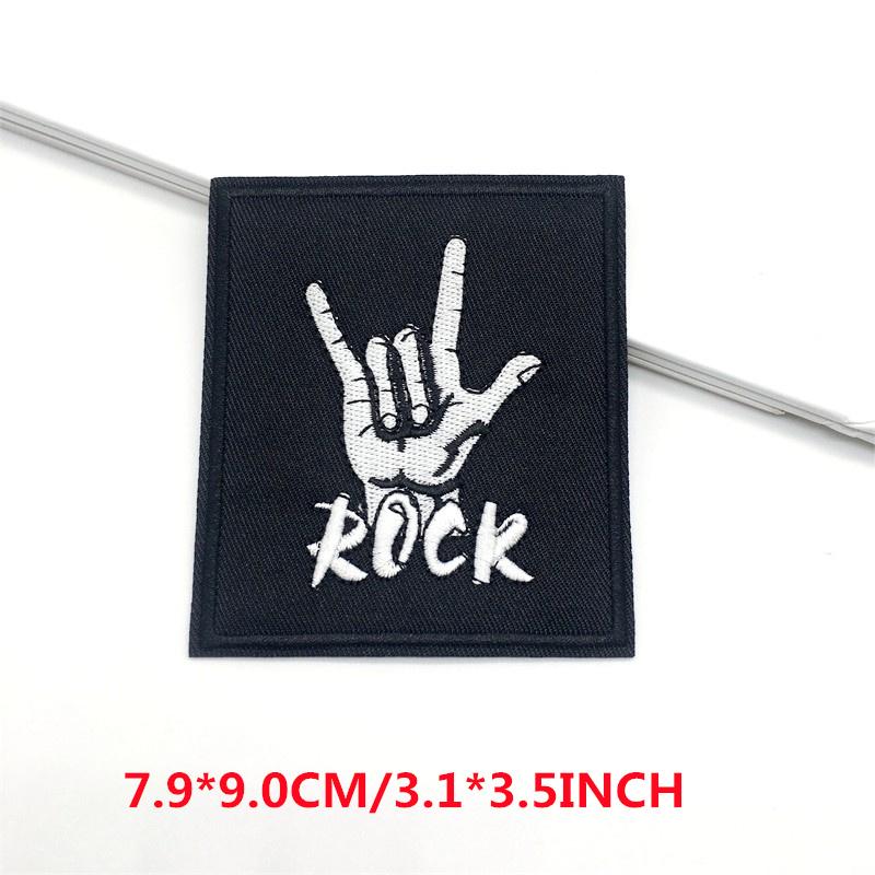 10ks výšivky Rock Band, Punkové nášivky na oblečení, Samolepky, Nažehlovací nášivky pro oblečení, Aplikace, Bunda, Džíny, Pruhy