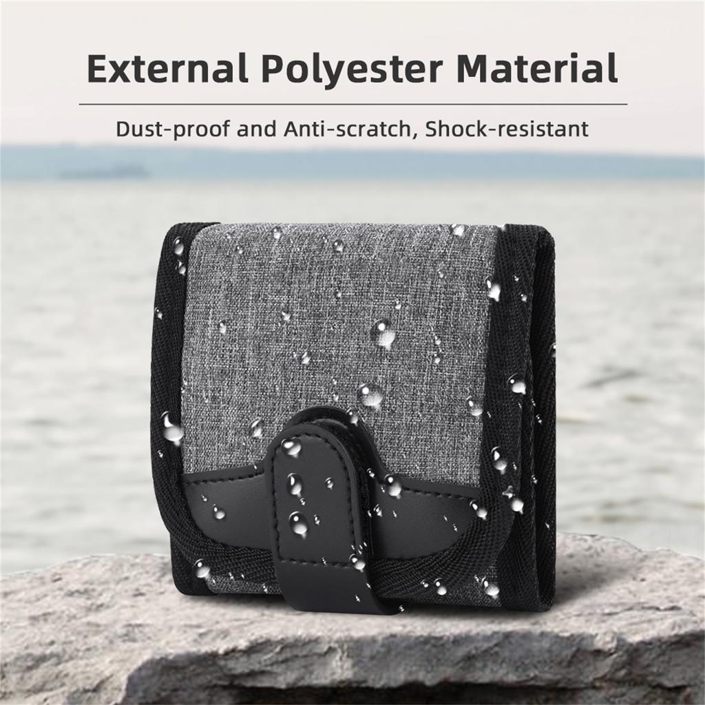 Camera Lens Filter Bag 3-Pocket Filter Carrying Case Up To 72mm Water-Resistant Dustproof CPL ND UV Filter Pouch Holder