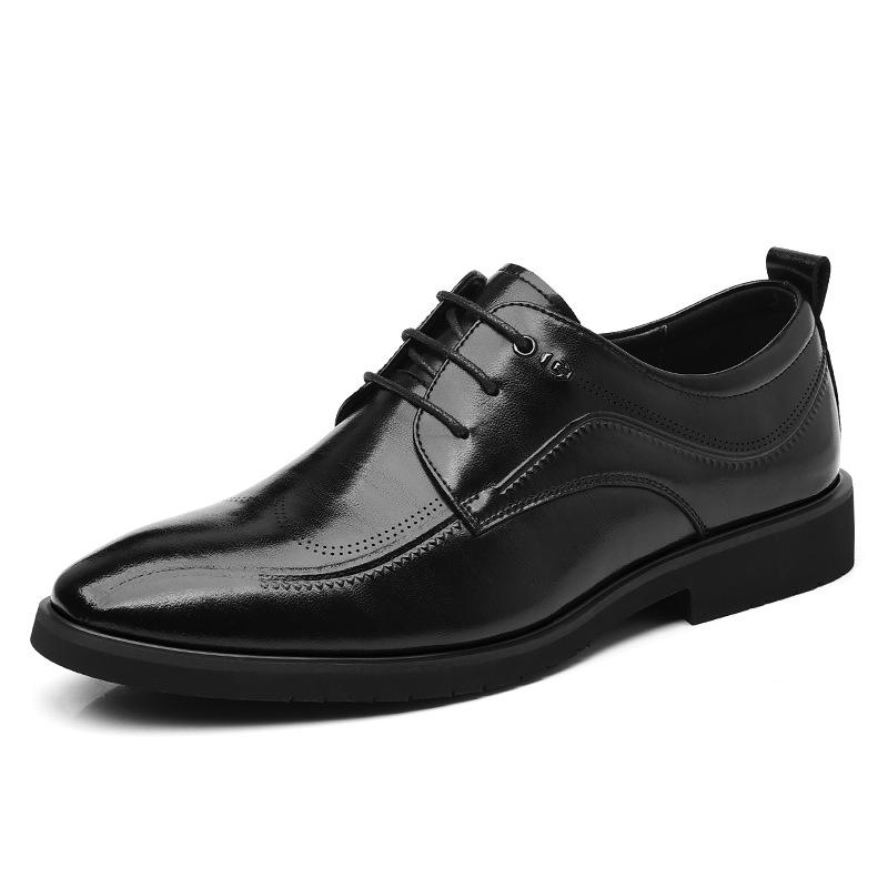Large Size Leather Shoes Men's 2025 Spring New Brock Trend Men's Shoes British Style 2025