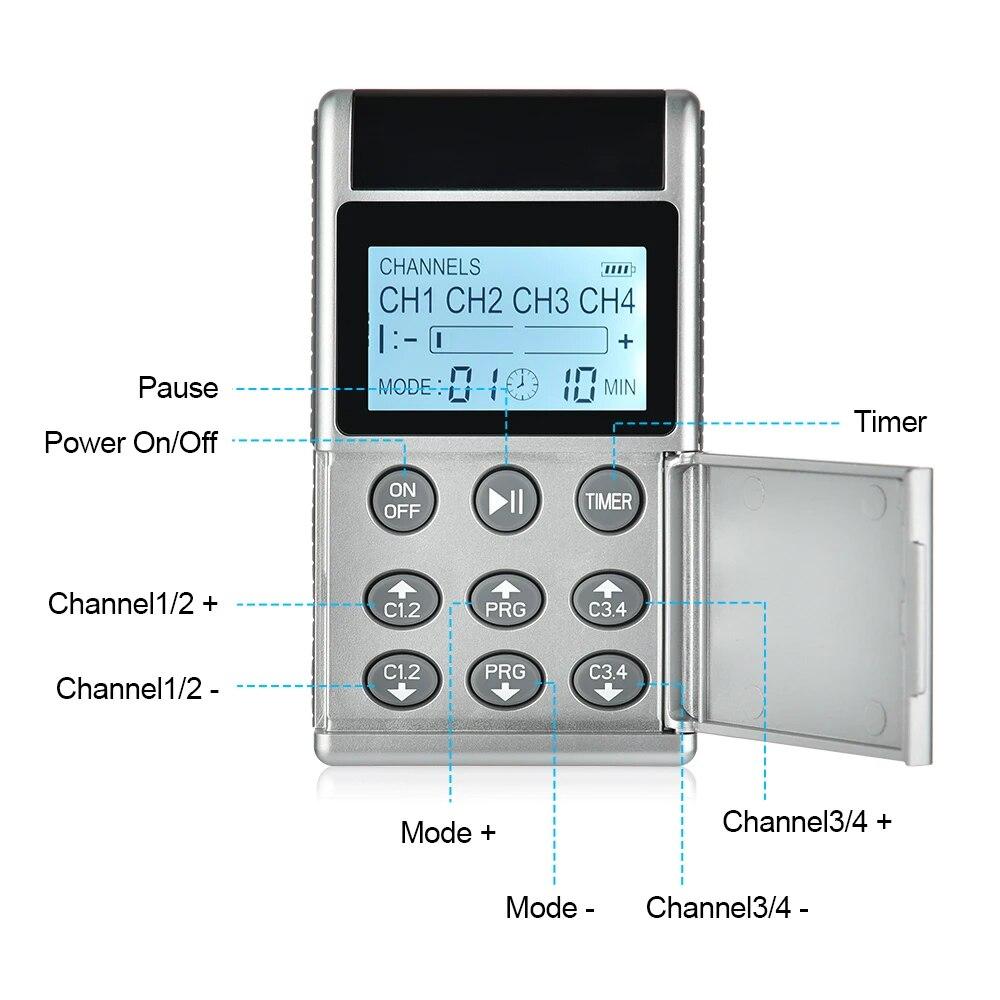 15 Mode TENS/EMS Neck Shoulder Back Body Massager Health Care Tens Ems Therapy Muscle Stimulation Electrostimulator Machine