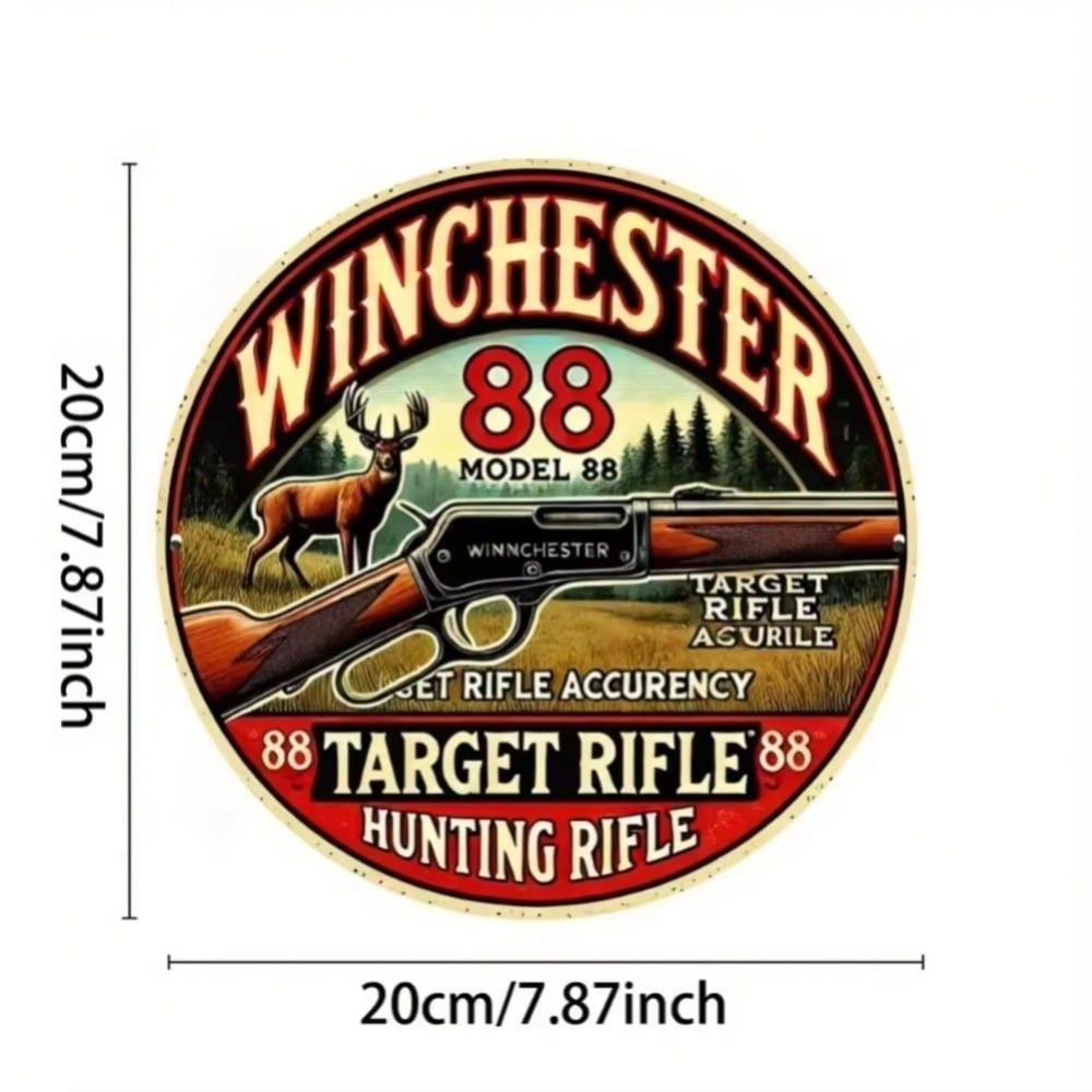 Винтажная металлическая настенная art Winchester Модель пистолета Знак для Хэллоуина Домашний декор 20x20