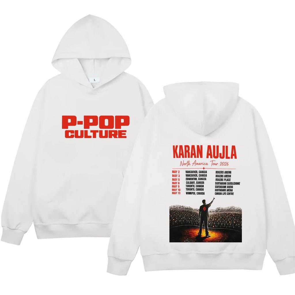 Rapper Karan Aujla P-Pop Kultur Album Tour Hoodies Herren Freizeit Frühling Herbst Fans Musik Lockere Sweatshirts Unisex