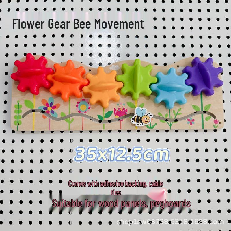 Colorful Caterpillar Montessori Pegboard Climbing Frame Puzzle Toy