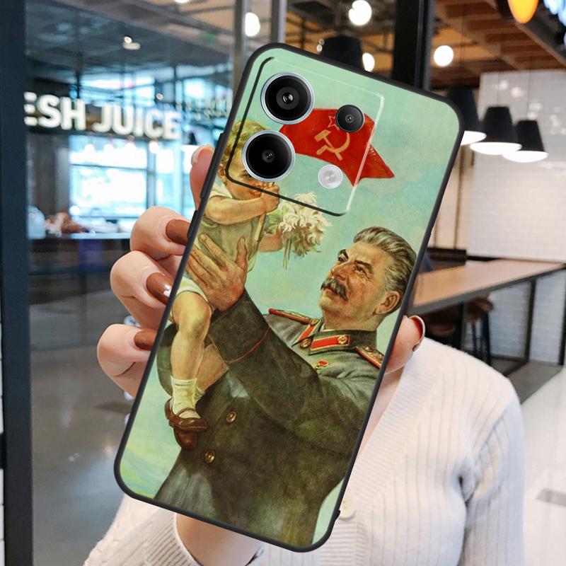 Soviet Union Leader Stalin Case For Xiaomi Redmi Note 11 9 10 12 13 14 15 Pro Plus Redmi 15 15C 10C 12C 13C 14C Cover