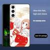T-Tomoe Kamisama For Samsung Galaxy S25 S24 S23 Ultra S22 S21 Plus S20 Black Soft Silicone Protective Case