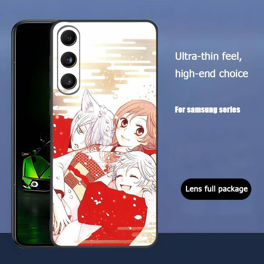 T-Tomoe Kamisama For Samsung Galaxy S25 S24 S23 Ultra S22 S21 Plus S20 Black Soft Silicone Protective Case
