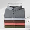 Shanshan Men's Long-Sleeve Cotton Polo Shirt